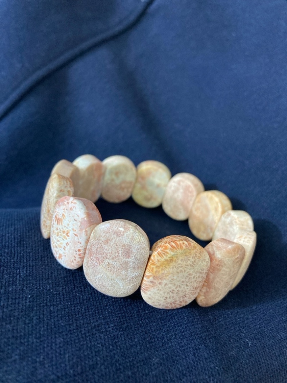 Natural Coral-Tone Stretch Bracelet - Women Jewelry